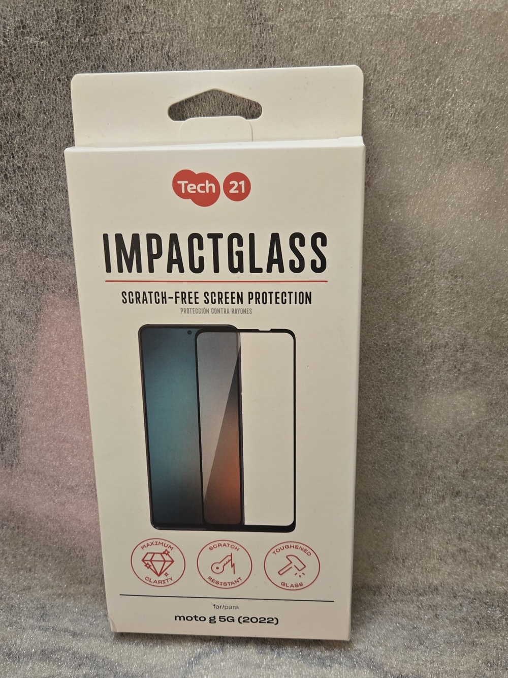tech21 ImpactGlass Screen Protector - White